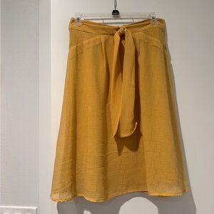 DownEast Mustard A-Line Skirt